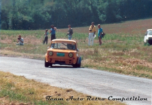 daniel masson sur simca 1000 rallye 2 groupe F